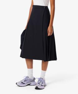 Плиссированная юбка-саронг из смесовой шерсти