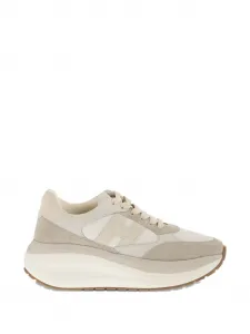 Кроссовки с логотипом Hogan, бежевый