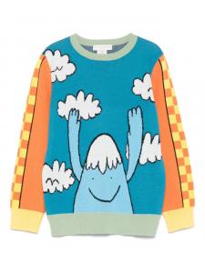 Хлопковая толстовка Stella McCartney Kids, синий