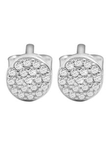 Adeliás Женские серьги - серьги-гвоздики из серебра 925 пробы с кубическим цирконием в серебряной оправе
