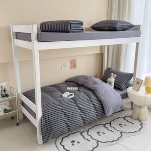 Antarctic Комплект постельного белья из 5 предметов, простыня на резинке 180 см, пододеяльник 200х230 см, цвет Baidiuxiangjia-Black, наполнитель 3 кг