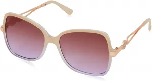 Женские солнцезащитные очки Jessica Simpson J5234 в стиле ретро с увеличенным размером и рисунком бабочки, Nude to Purple