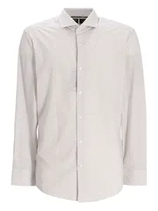 Рубашка с принтом Boss, бежевый