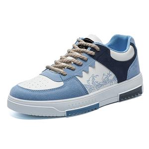 Мужские кроссовки для скейтбординга с мягкой подошвой и износостойкостью, увеличивающие рост NANJIREN, Light Blue