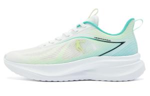 QIAODAN Кроссовки для бега с низким верхом, устойчивые к истиранию, мягкие, противоскользящие, мужские, белые, зеленые