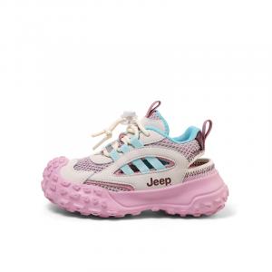 Детские сандалии, устойчивые к истиранию, легкие, амортизирующие, нескользящие Jeep, розовый/фиолетовый