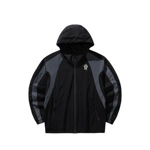 Anta Куртка унисекс, базовые, черный, с одним лацканом, утолщенные, другие