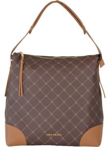 Сумка через плечо Carlo Colucci Shoulder Bag Cervonio, цвет cognac/dark brown