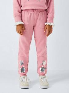 Детские джоггеры с пайетками в виде звезд John Lewis, Pink