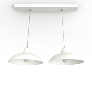 Подвесной светильник Lumicom, 30x30x15 см, белый