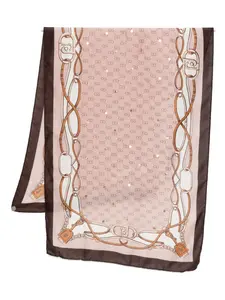 Шарф с узором Liu Jo, розовый