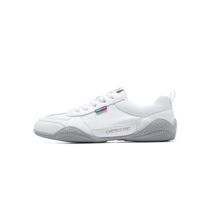 CARTELO Минималистичные универсальные шнурованные туфли легкие и дышащие низкие кэжуал обувь женские White-Ice Silk, цвет White-Ice Silk