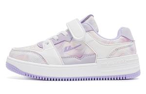 Износостойкие низкие детские кроссовки для скейтбординга WARRIOR, фиолетовый/белый