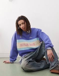 Винтажная толстовка Soho синего цвета Prohibited