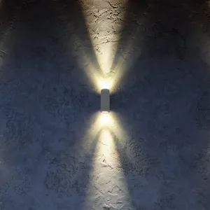 Настенный светильник уличный Paco Home Ludowa, серебряный