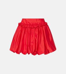 Мини-юбка из тафты со сборками Simone Rocha, красный