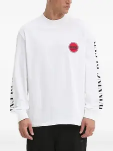 Футболка с длинными рукавами и гоночным принтом HUGO, белый