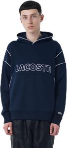 Толстовка LACOSTE с вышитым контуром имени, мужская, темно-синий