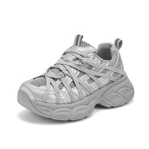 La Chapelle Серебряные женские кроссовки Low top Chunky, цвет Silver