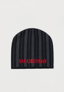 Шапка Han Kjøbenhavn LOGO STRIPED, Dark Grey/Black/Dark Grey