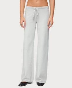 Женские вязаные брюки Embryn Edikted, Light-grey-melange