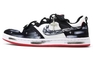 Nike Мужские скейтерские кроссовки SB Alleyoop Sacred Tide Black Paint Abrasion Resistant низкие, черные белые