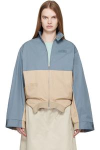 Mm6 Maison Margiela Спортивная куртка сине-бежевого цвета