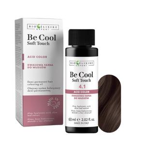 BIOELIXIRE Кислотная краска для волос Be Cool SOFT TOUCH - 4.1 Средне-пепельно-каштановый - 60 мл