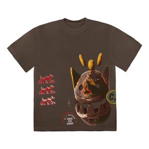 Футболка never backward t-shirt 'brown' Travis Scott, коричневый
