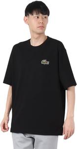 Мужская футболка LACOSTE из синели с логотипом крокодила, свободного кроя