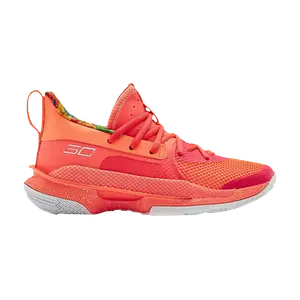 Кроссовки Sour Patch Kids x Curry 7 GS Under Armour, красный