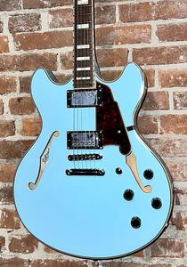 Электрогитара D'Angelico Premier DC - Sky Blue with Stopbar Tailpiece, Pro Setup Deluxe Gig Bag & Extras, do yourself a Favor & Buy It Here !