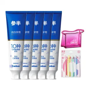 CANBAN Зубная паста с 10 аминокислотами для защиты десен, освежения дыхания, ухода за пародонтом и отбеливания 120g