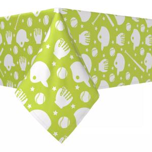 Прямоугольная скатерть, 100 % хлопок, 52x84 дюйма, бейсбольное снаряжение.