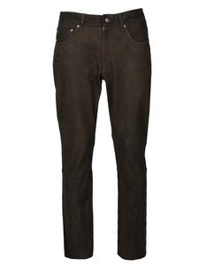 Кожаные брюки Phill коричневого цвета JCC