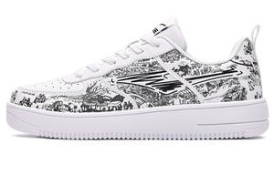 Обувь для скейтбординга Мужская низкая белая/черная Erke