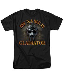 Мужская футболка "Меня зовут" Gladiator, Black
