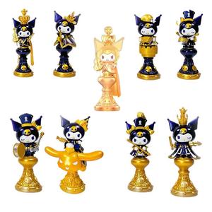 Коллекция Sanrio Kuromi шахматные мистические боксы подтвержденный стиль/одиночный мистический бокс/полный бокс 8 шт TOP TOY