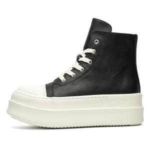 FAPAI Износостойкие высокие скейтерские кроссовки унисекс черные (женский размер), цвет Black (Women's Size)