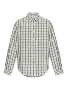 Рубашка в клетку Samsoe Samsoe, нейтральный