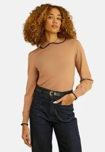 Джемпер Love & Roses, Camel Crochet Tipped