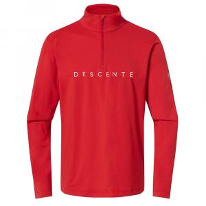 Мужская куртка-бомбер Descente с логотипом на груди и застежкой-молнией на четверть длины., Electric Red