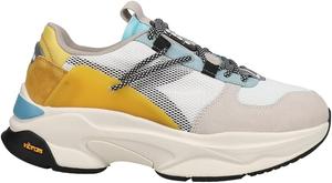 Мужские кроссовки Diadora Terrena Nylon на шнуровке, повседневные- серые, белые, желтые