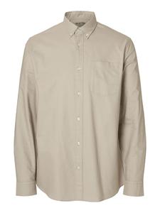 Рубашка SELECTED HOMME, бежевый