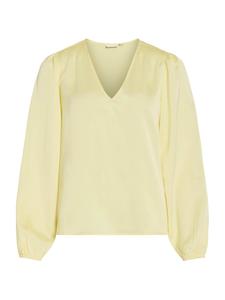 VILA Блуза 'VIELLETTE' в пастельно-желтом цвете