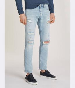 Джинсы мужские Tommy Jeans рваные, синий