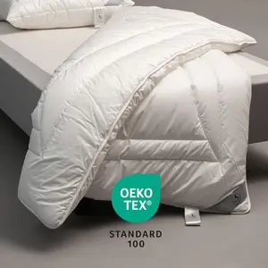 Пуховое одеяло из микрофибры Magicline, одеяла для лета и зимы, теплое, наполнитель полиэстер, 1 шт., размеры одеяла 135x200 см, 155x220 см, элегантный дизайн, одеяло John Cotton, белый