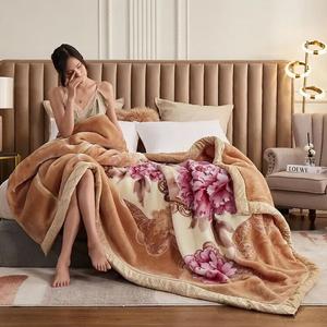 Fuanna Одеяло двухслойное утепленное 200х230 см, вес 4 кг, цвет Yuexi Hua Zhao - Yellow