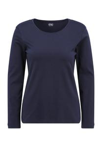 Рубашка с длинными рукавами "bea" повседневного стиля с круглым вырезом Galeria, синий