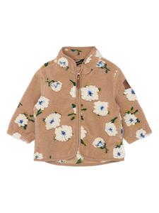 Флисовая куртка бежевого/светло-коричневого цвета mikk-line